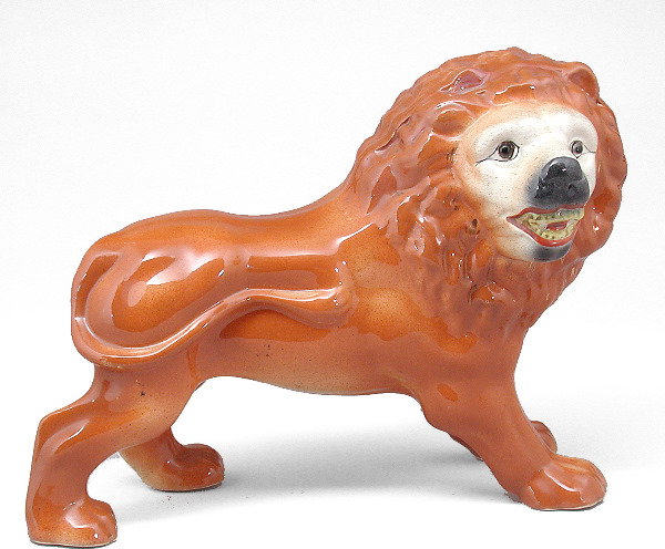 19th C. Staffordshire Lion