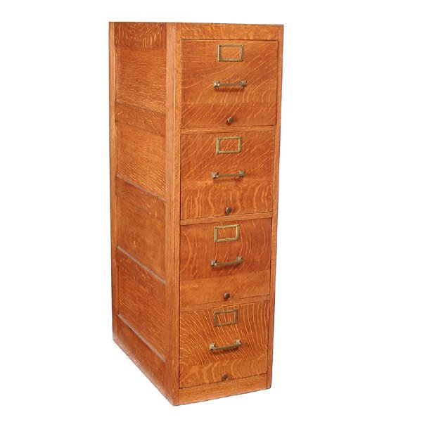 4 Drawer Oak Filing Original Hardware Oct 03, 2009 San