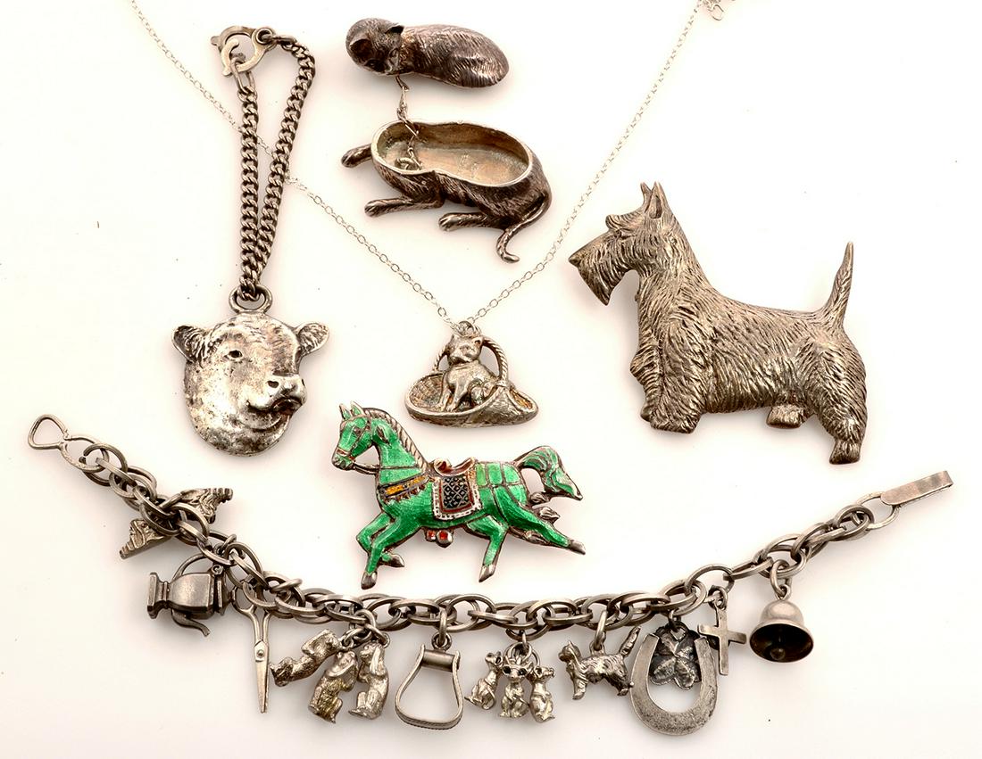 Sterling and silver animal jewelry (1 of 1)