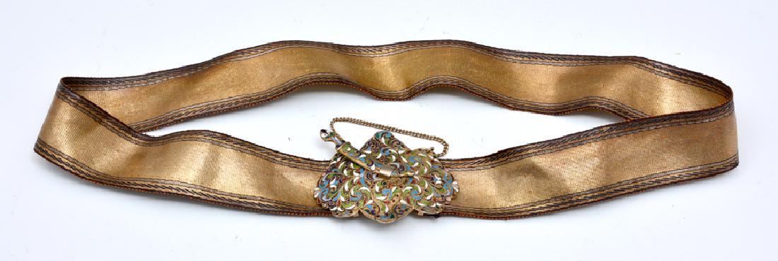Russian silver and enamel belt (1 of 4)