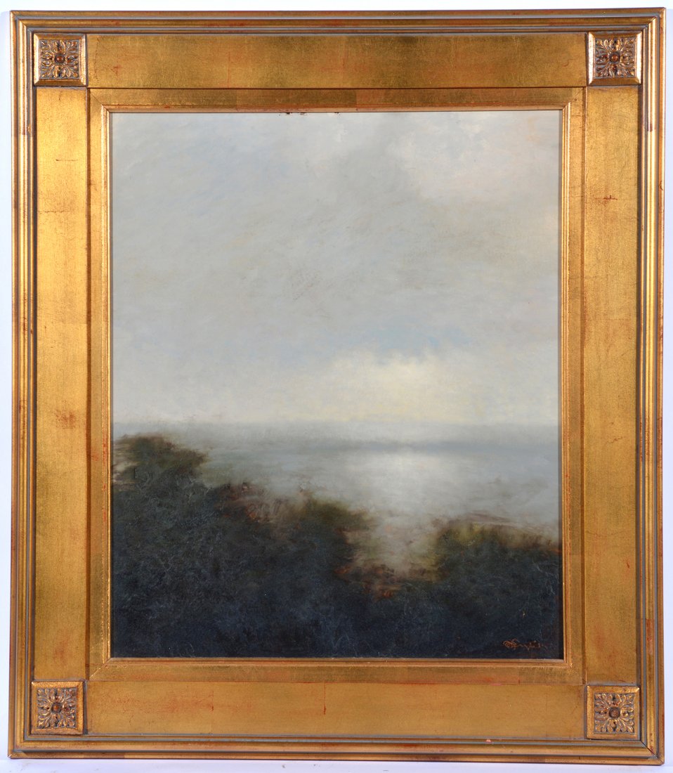 Mark English, "Ocean View #2," oil on board (1 of 5)