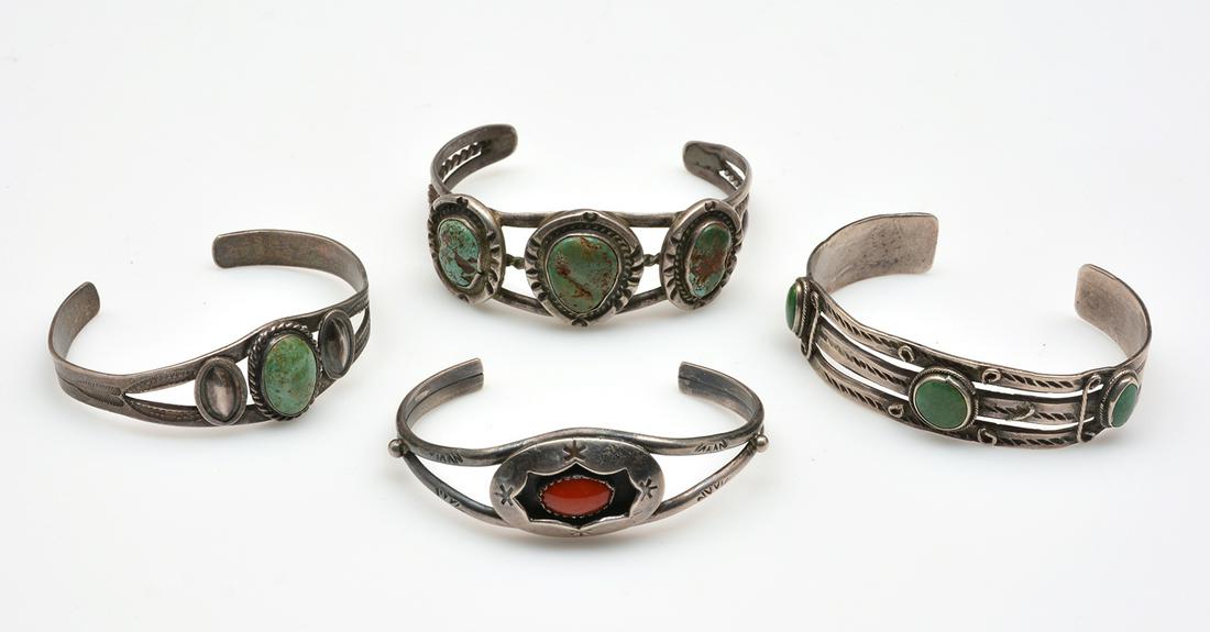 4 Native American Navajo bracelets (1 of 2)