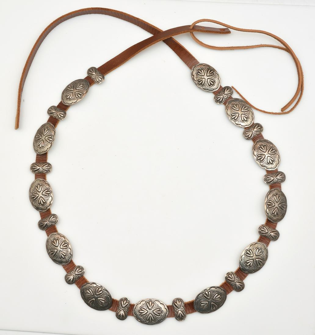 Native American Navajo concho belt (1 of 3)