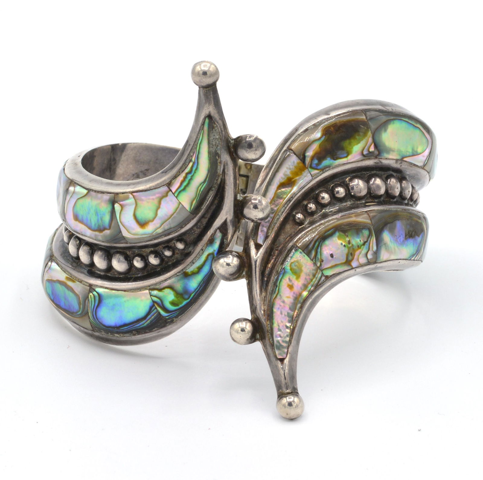 F. Balladares sterling silver bypass bracelet w/ (1 of 5)