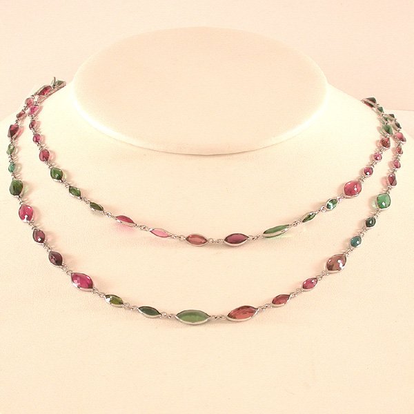 Multi-Color Tourmaline Necklace