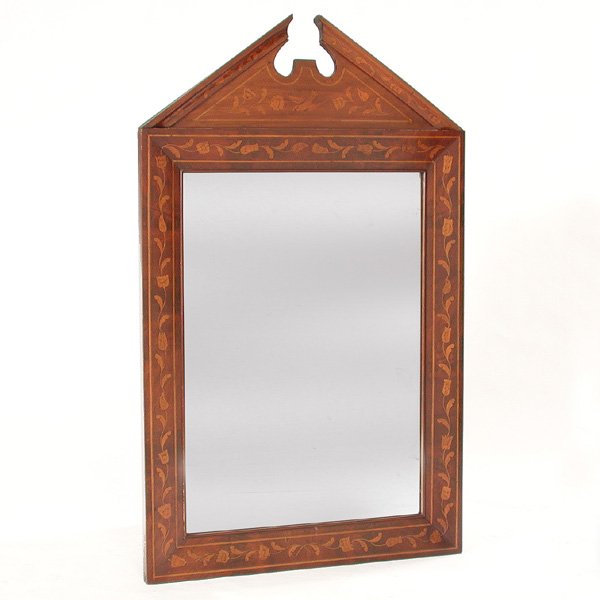 Continental Marquetry Frame & Mirror 19th. C.