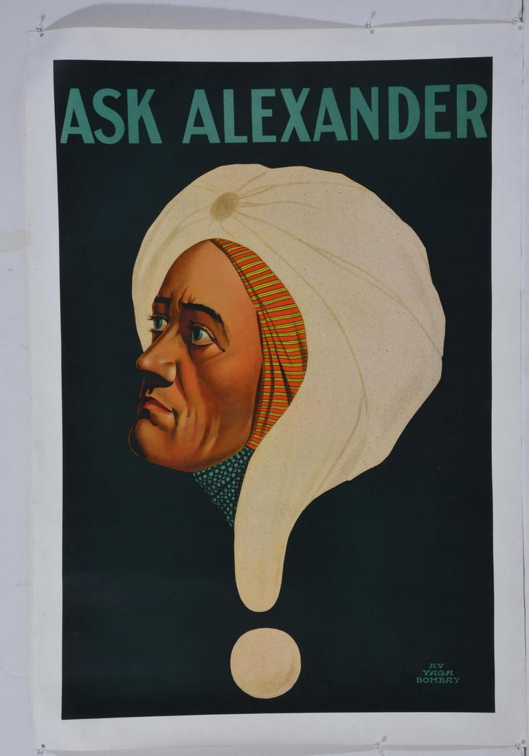 Ask Alexander Poster, linen backed (1 of 2)