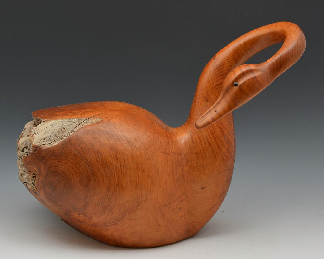 G. J. Miller Carved Wooden Swan (1 of 5)