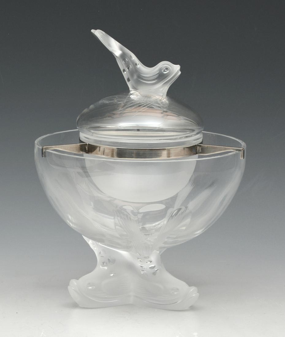 Lalique Igor Crystal Caviar Bowl w/ Dolphin Detail (1 of 5)