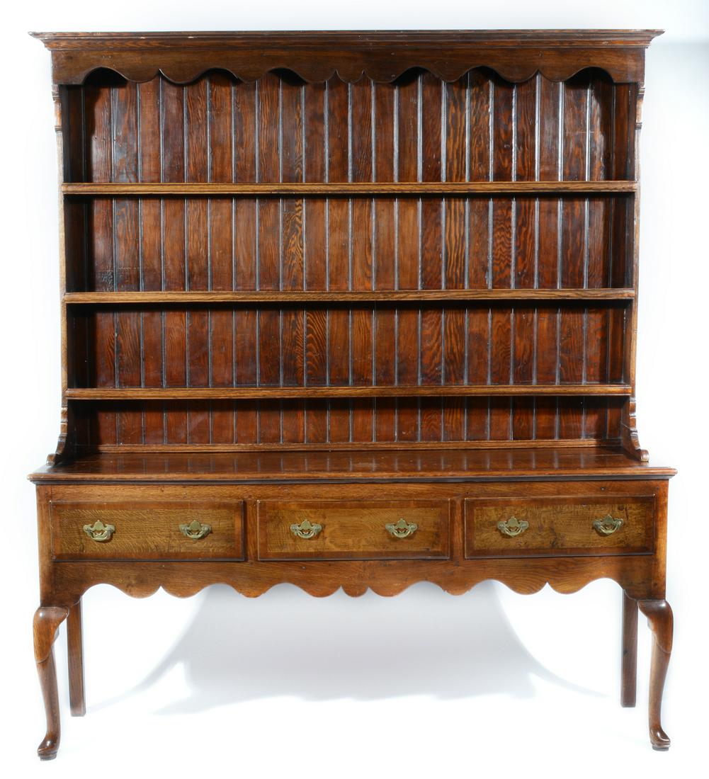 18th/19th c. Oak Welch Dresser, (1 of 4)