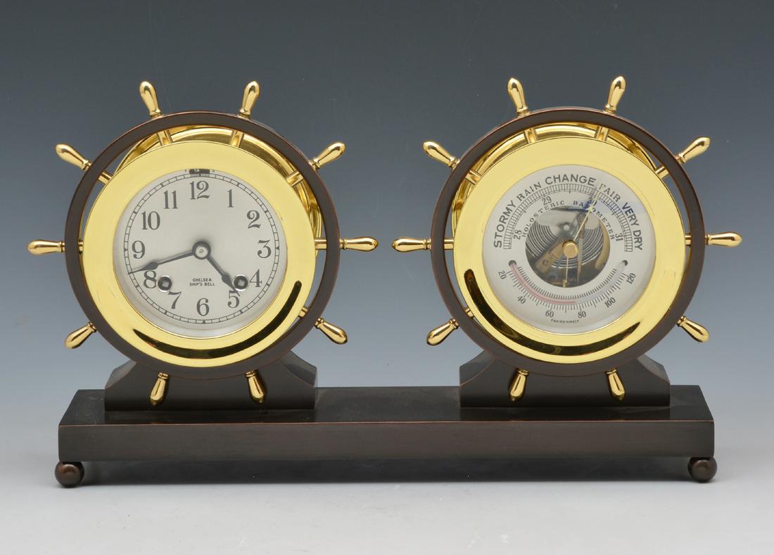Chelsea Ship's Clock & Barometer Set, Claremont (1 of 5)