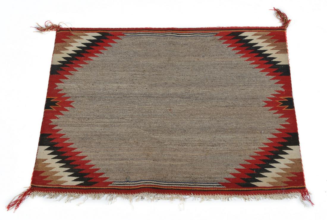 Navajo Saddle Blanket, 36" x 27". (1 of 2)