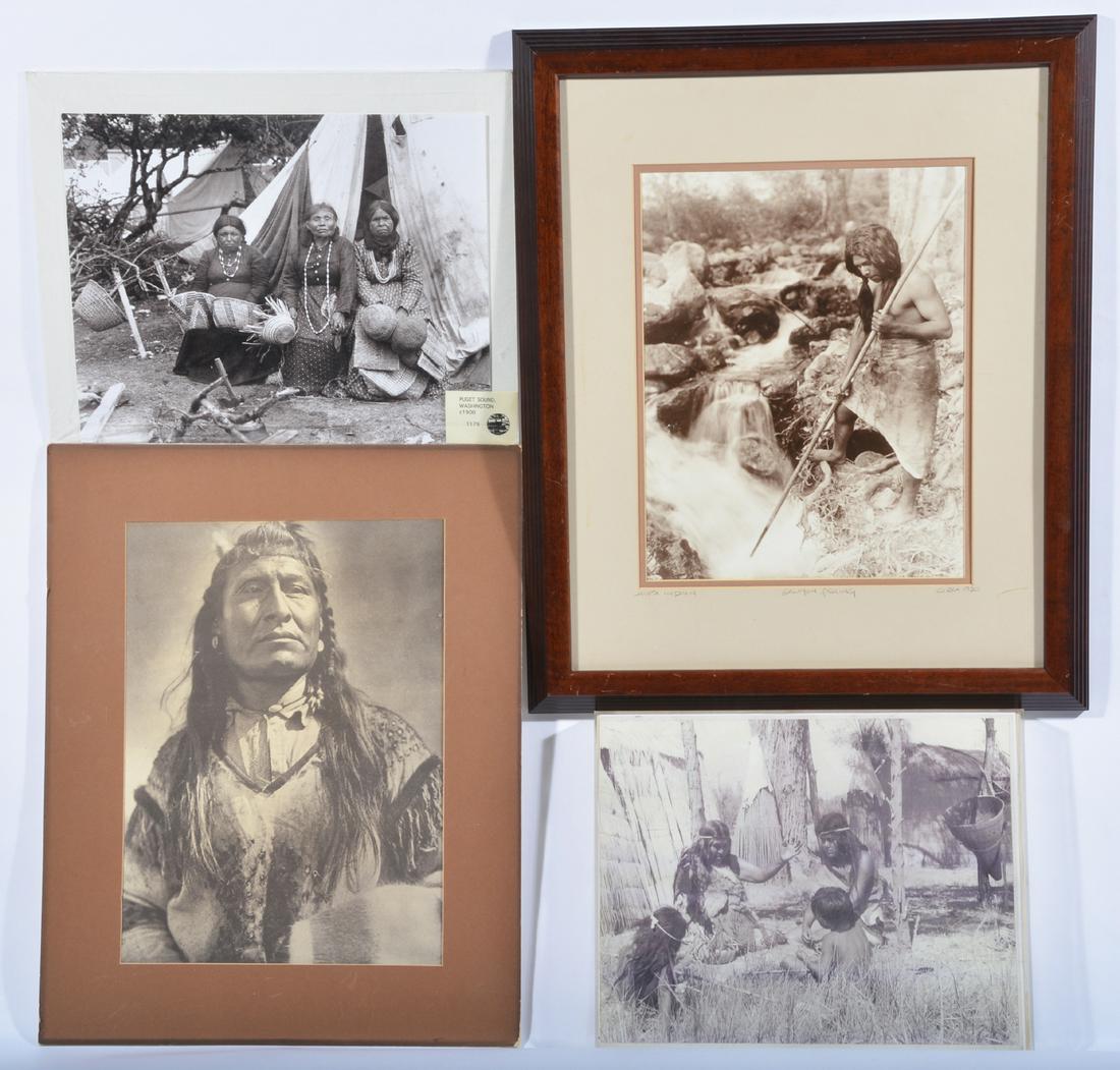 4 Native American photographs, incl Curtis (1 of 5)