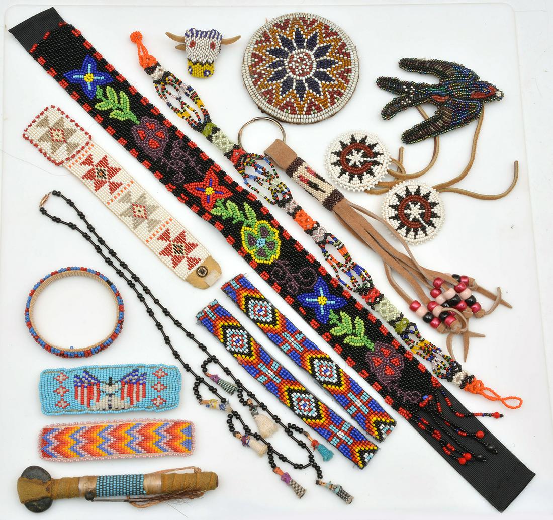 Grouping of Native American beadwork (1 of 3)