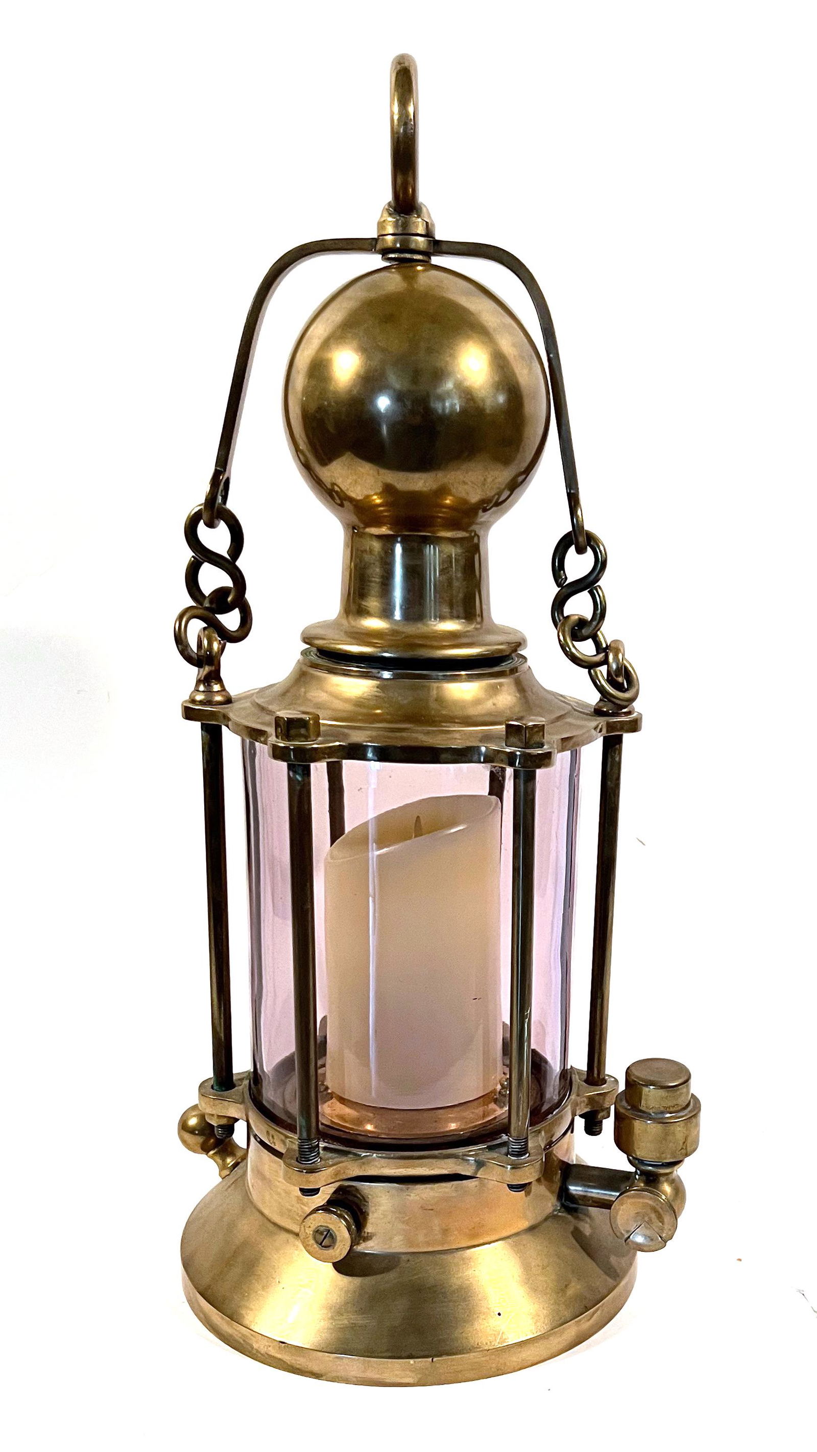 Brass Carrying or Diving Lantern. Kittredge Collection (1 of 2)