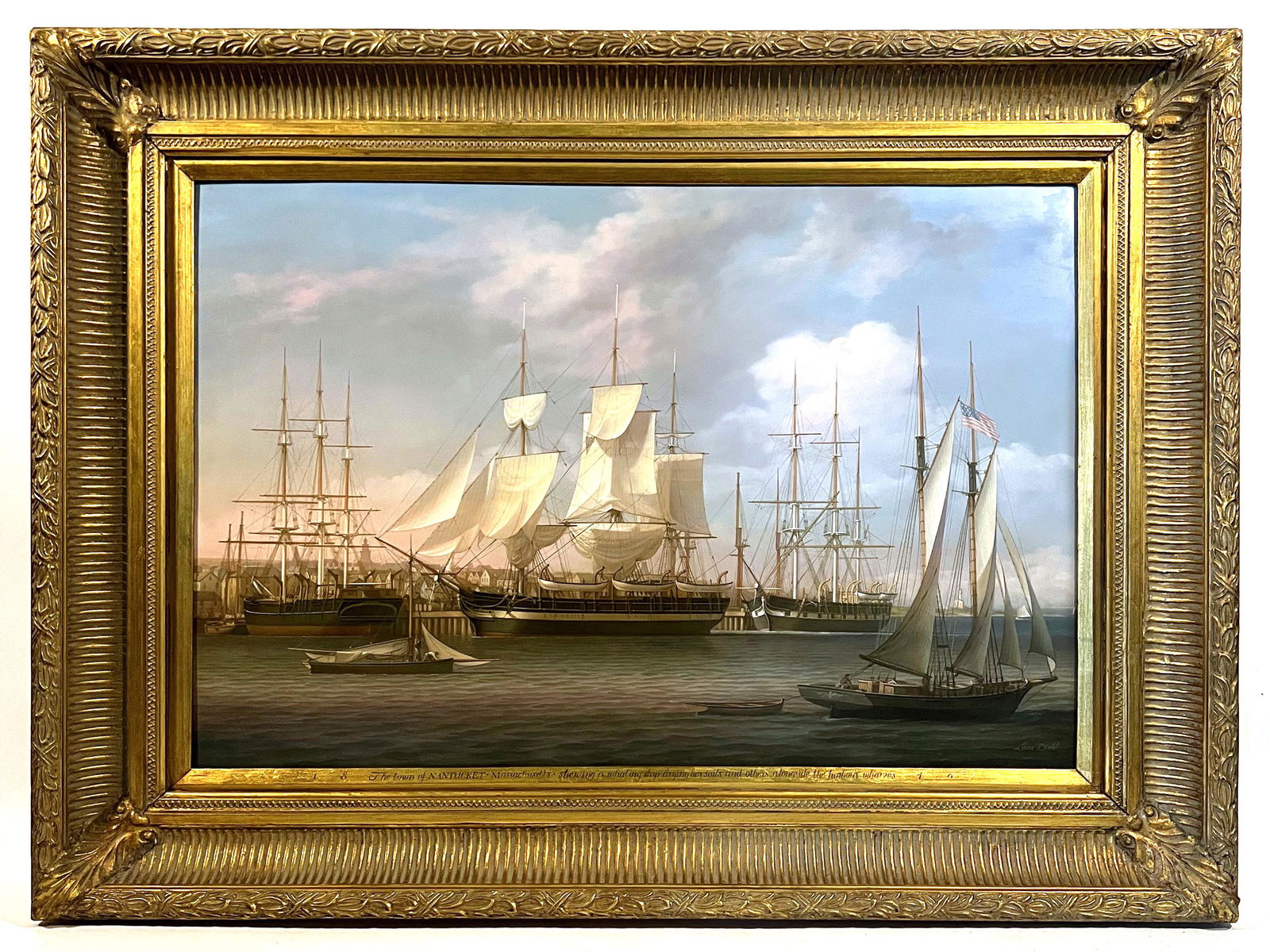 Louis Dodd, Nantucket Harbor, oil on panel (1 of 6)