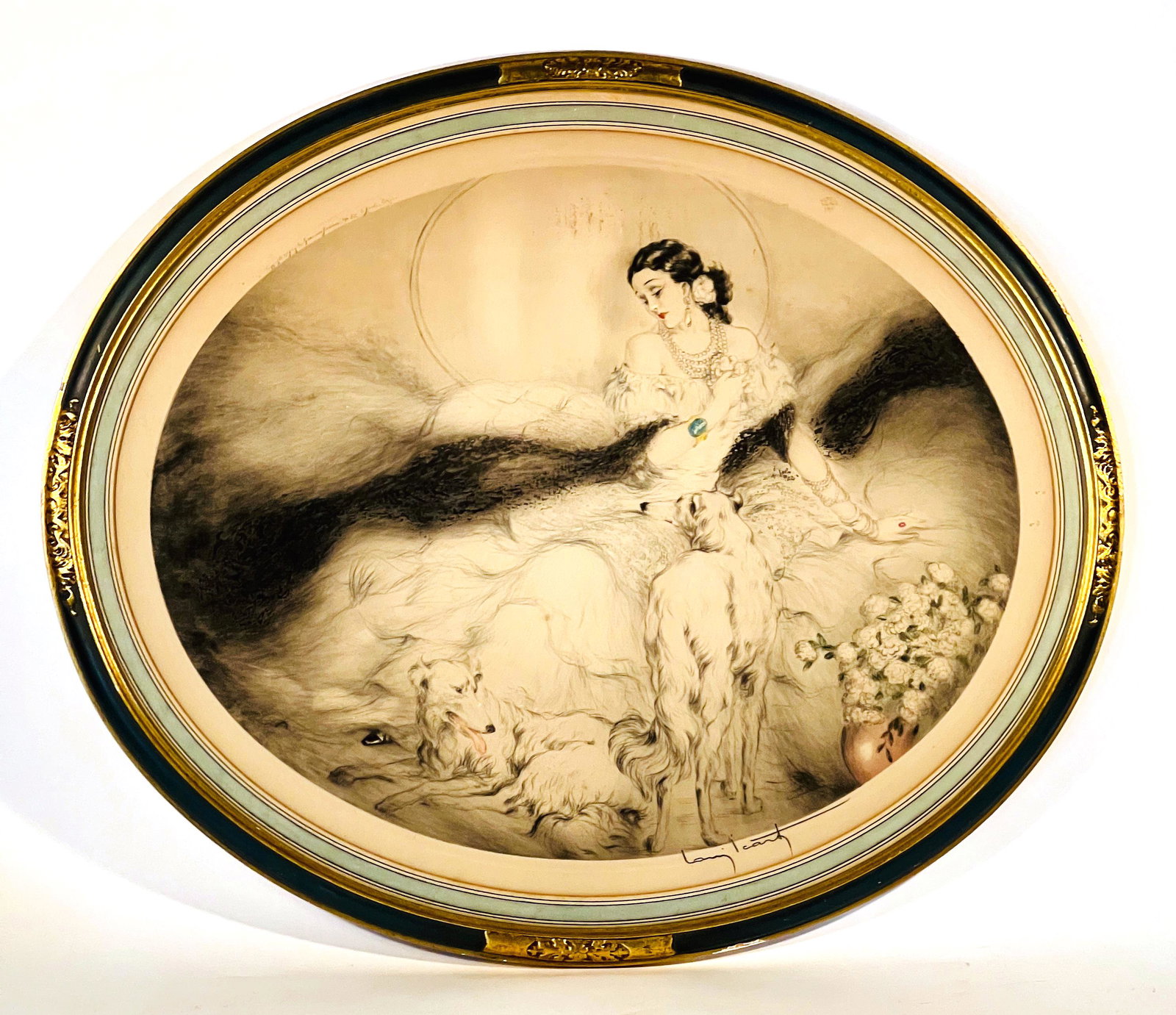 Louis Icart Drypoint Etching "La Dame Aux Camelias" (1 of 5)