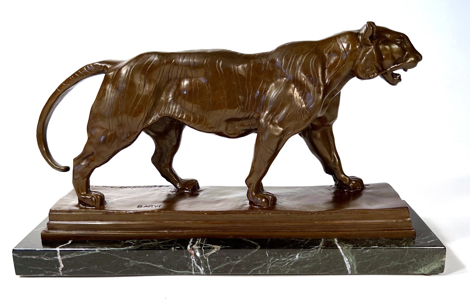 French Bronze Sculpture Of Tiger After Bayre (1 of 5)