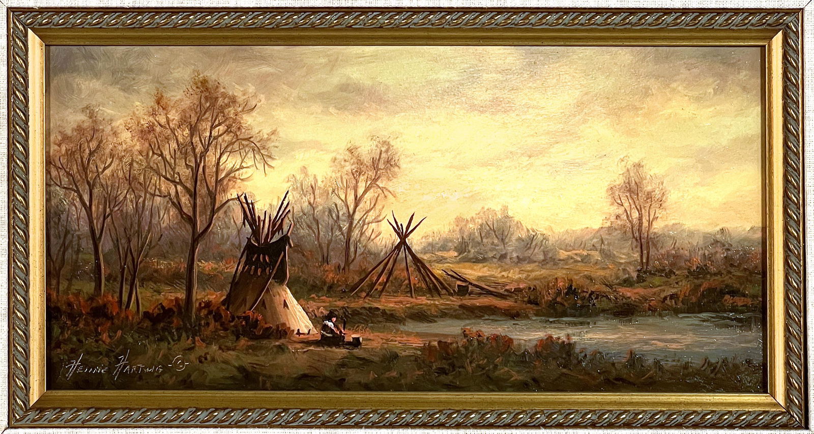 Heine Hartwig, Indian Encampment "Moody Sunset" (1 of 4)