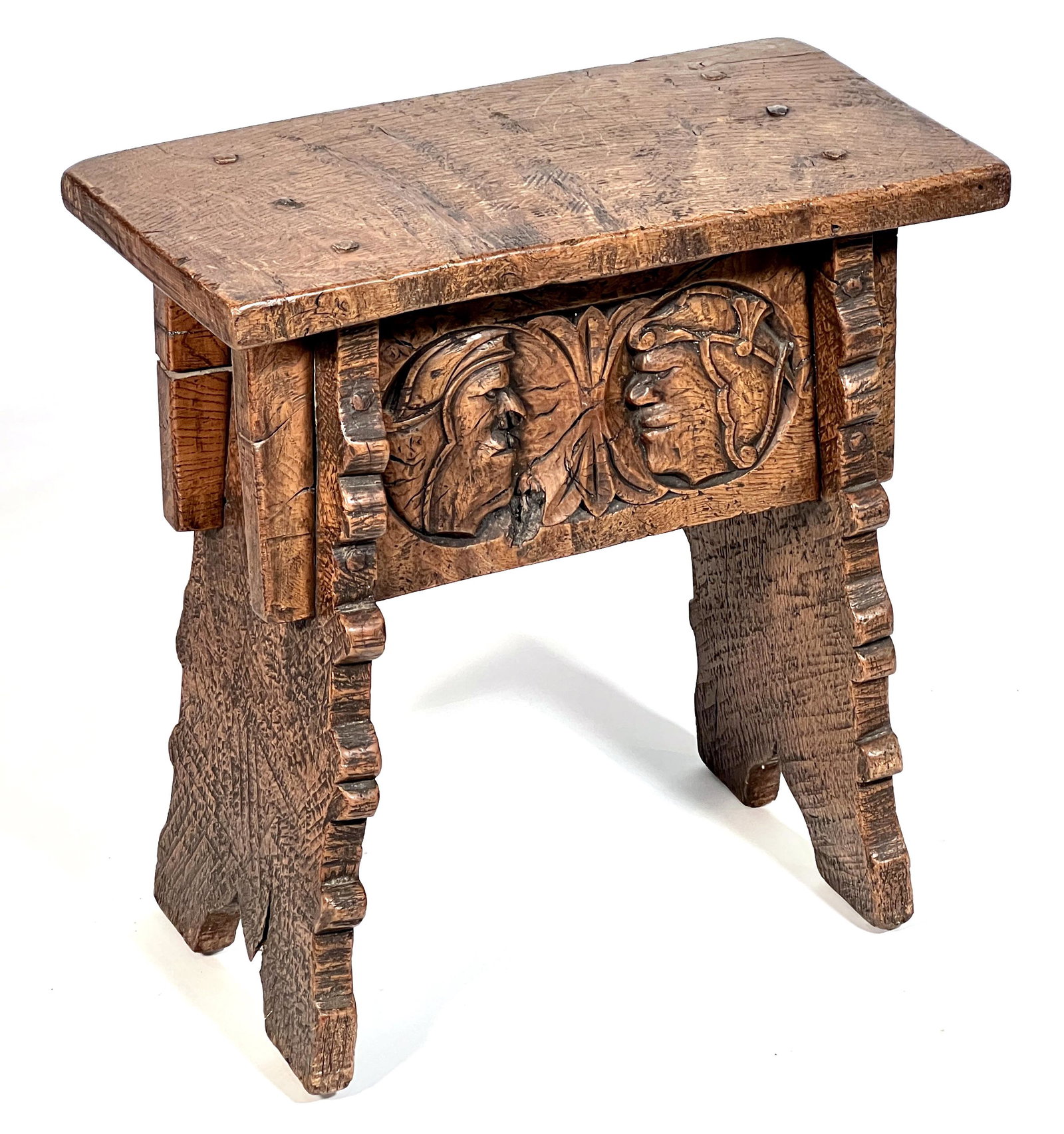 Renaissance Style Stool, 19th c. (1 of 4)