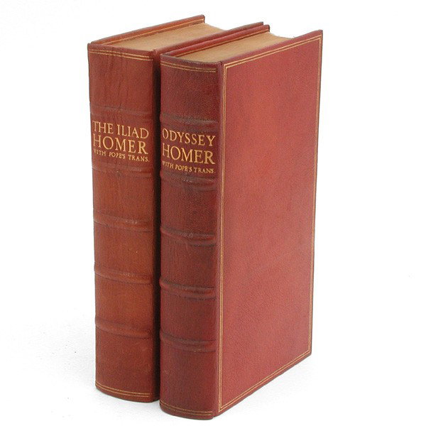 Nonesuch Press Iliad & Odyssey of Homer: SET. The Iliad [&] The Odyssey, Homer, 2 volumes. Translated by Alexander Pope. With ornaments designed, engraved and composed for this edition by and under the supervision of Rudolph Koch & Fritz Kre