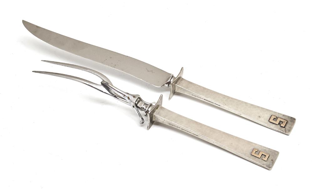 Allan Adler sterling "Starlit" carving set (1 of 1)