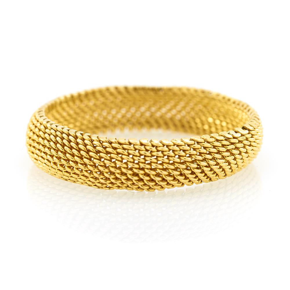 14k Yellow gold mesh ring (1 of 1)