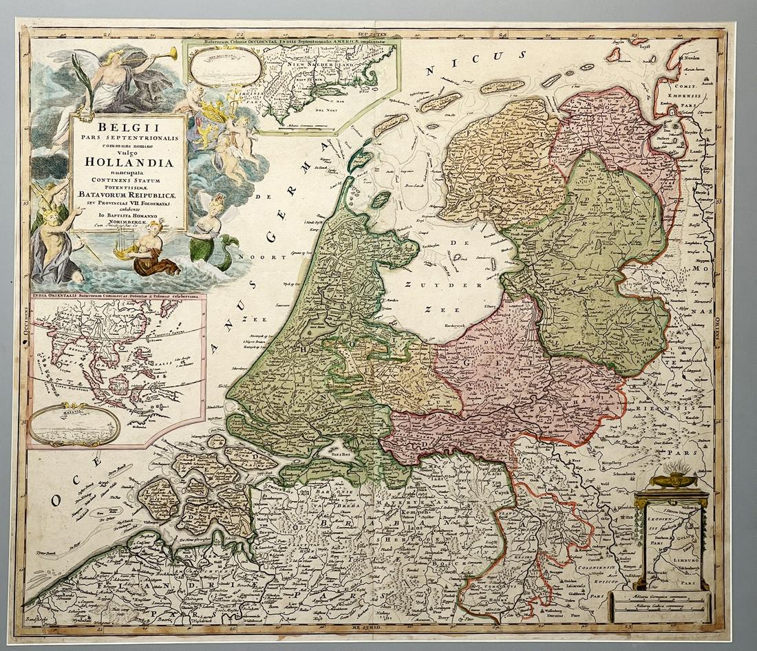 Baptisto Homano Map, Belgium & Holland (1 of 3)