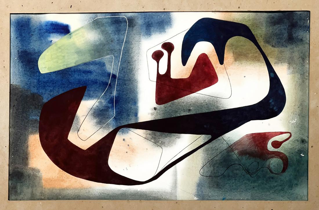 Robert McChesney, Abstract, Gouache, 1944 (1 of 5)