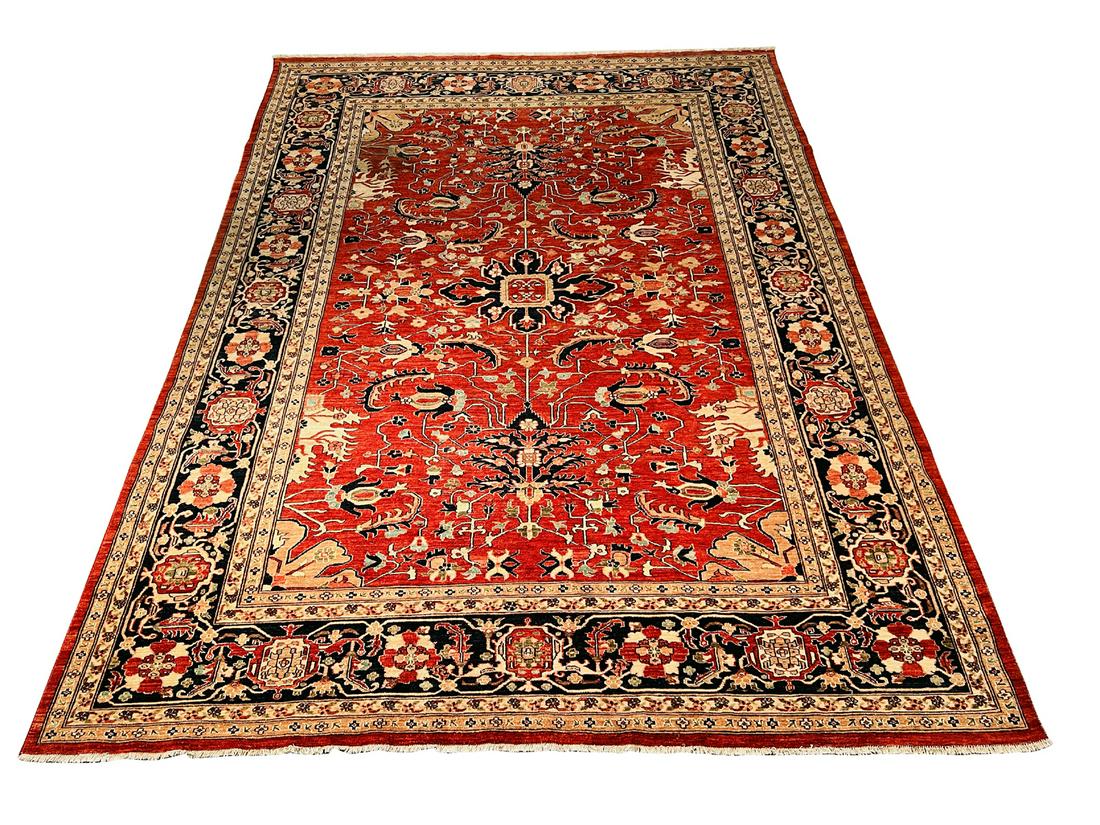 Antique Persian Roomsize Carpet. 11'8" x 8'11". Very good condition. (1 of 4)