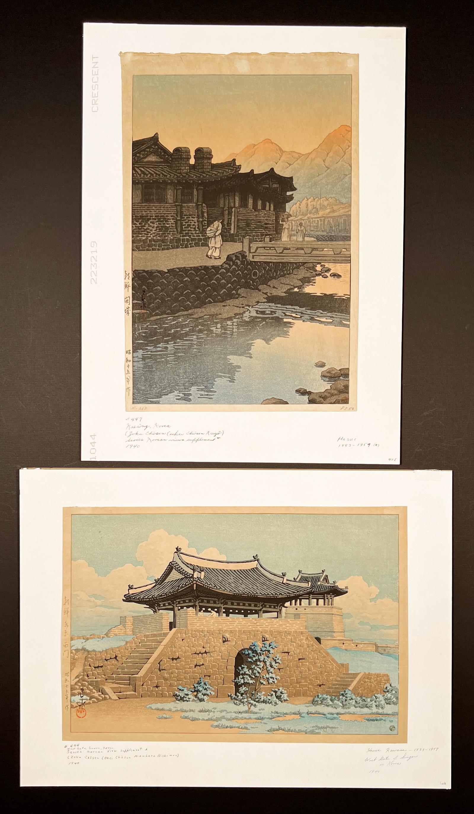 Kawase Hasui (1883-1957), Japanese Woodblock Prints, Korea (1 of 6)