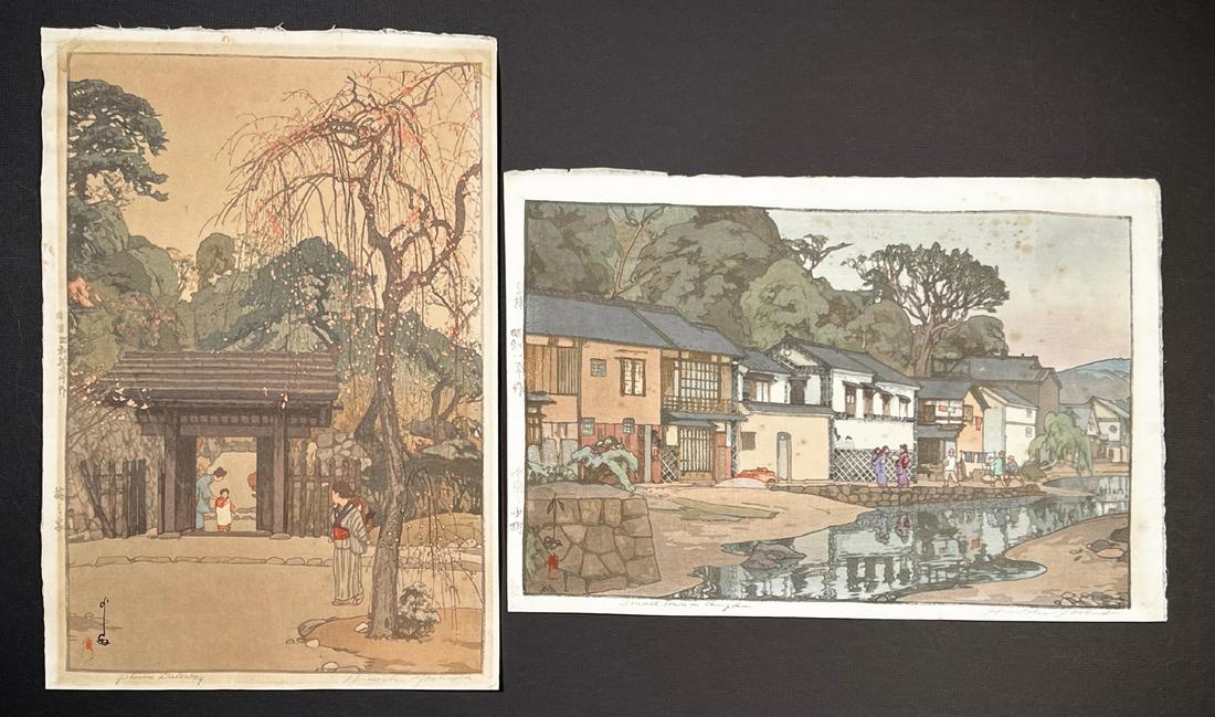 Hiroshi Yoshida (1876 - 1950), 2 Japanese Woodblock Prints (1 of 4)