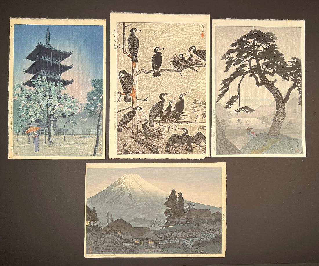 Shiro & Takahashi Japanese Woodblock Prints (1 of 6)