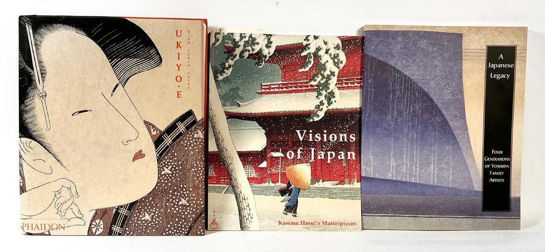 3 Woodblock Print Books: Ukiyo.E, Hasui, Yoshida (1 of 1)