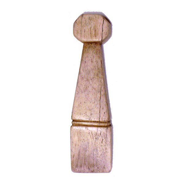 Antique scrimshaw seam rubber, whale bone: SEAMER. Antique scrimshaw seam rubber made entirely of whale bone. Very good condition.