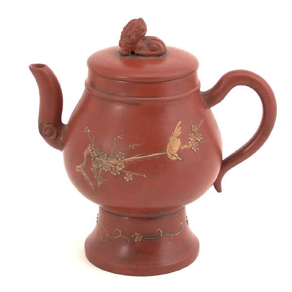 Yixin Zisha Teapot, Chen Mingyuan: TEAPOT. Yixin Zisha teapot, Chen Mingyuan. 6.3" h.