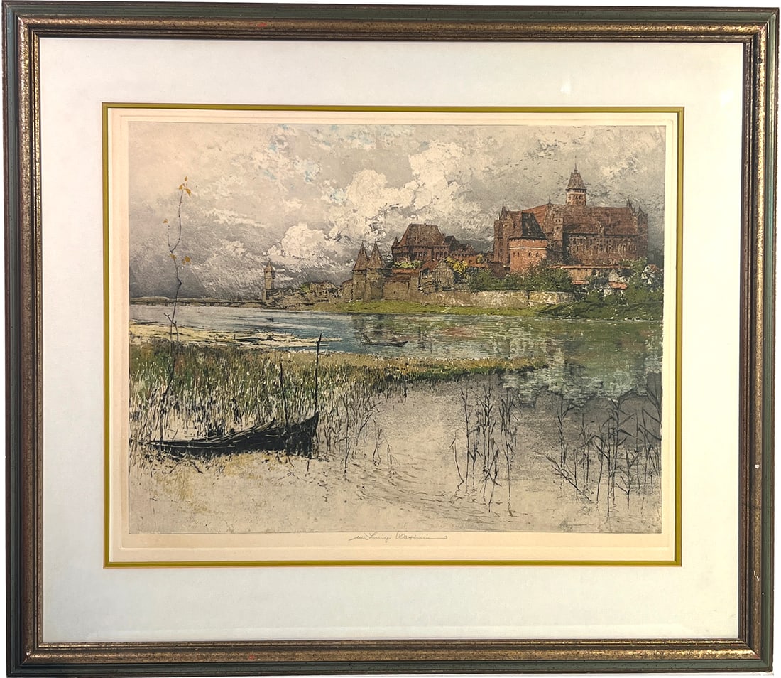 Luigi Kasimir, Etching, Marienburg Castle (1 of 5)