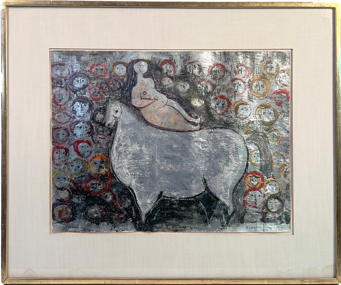 1959 Lady Godiva Silver Gilt and Watercolor (1 of 7)