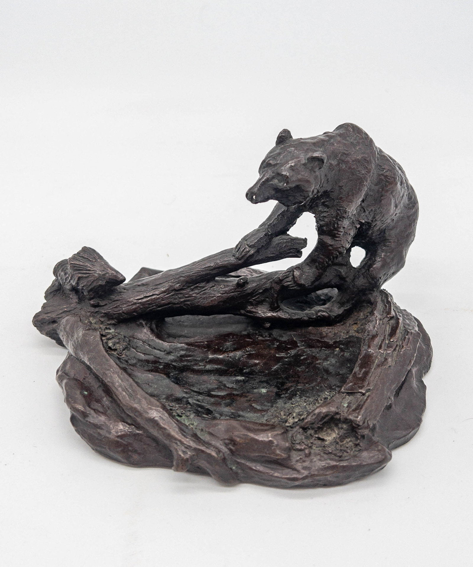 After Charles Marion Russell, "Disputed Trail" Bronze Bear & Porcupine (1 of 4)