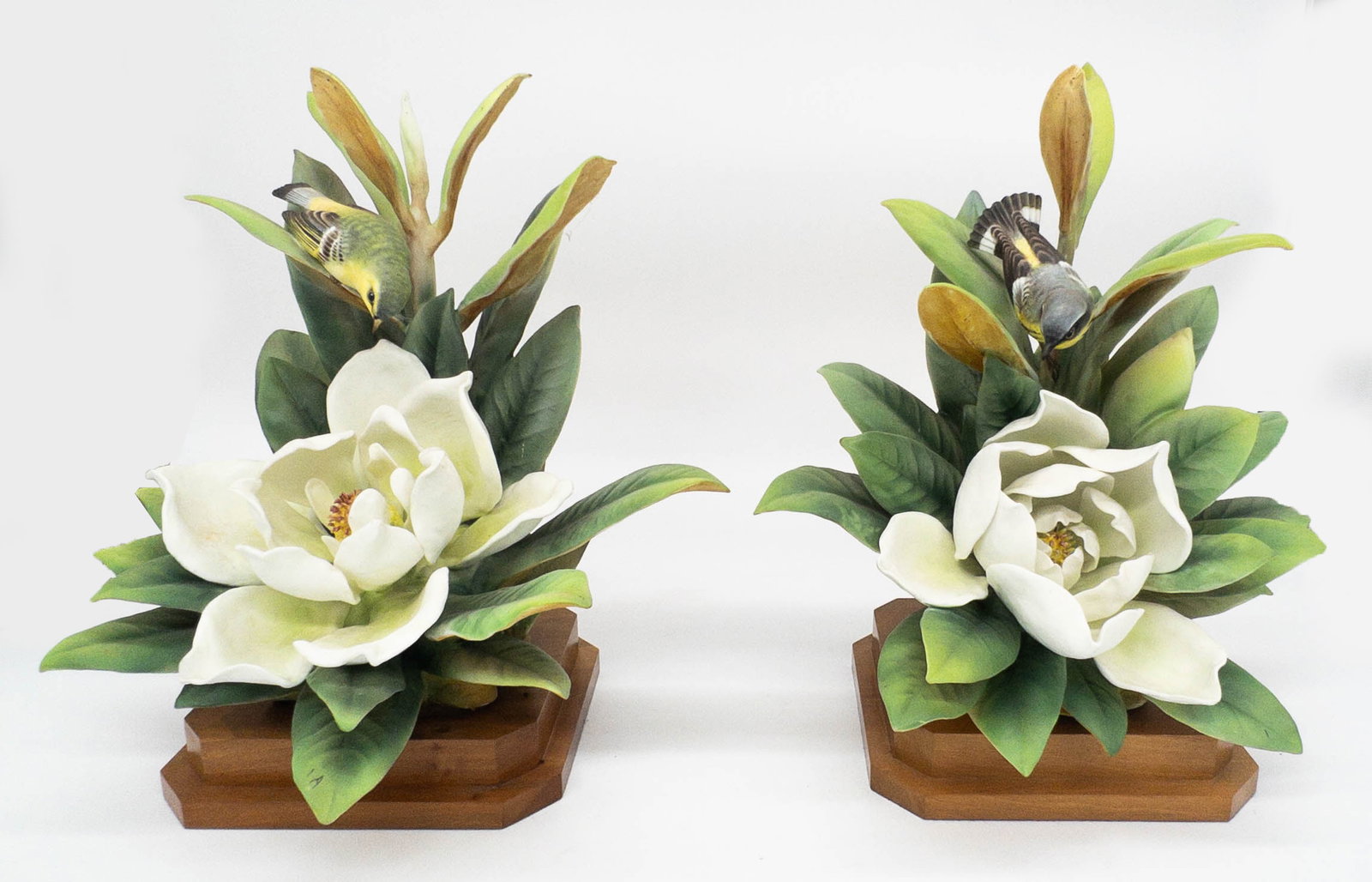 Royal Worcester Dorothy Doughty, Pair Magnolia Warblers (1 of 9)
