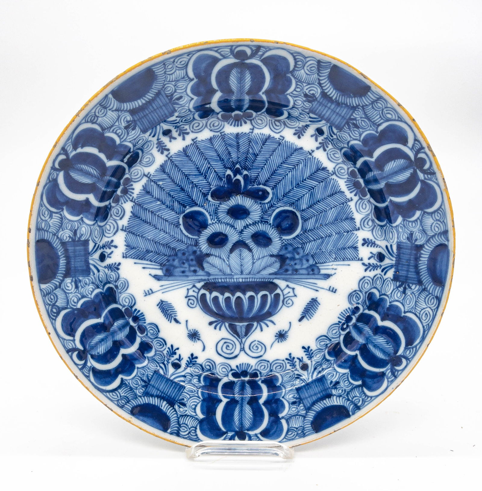 18th C. Delft De Klaauw Blue & White Charger (1 of 6)