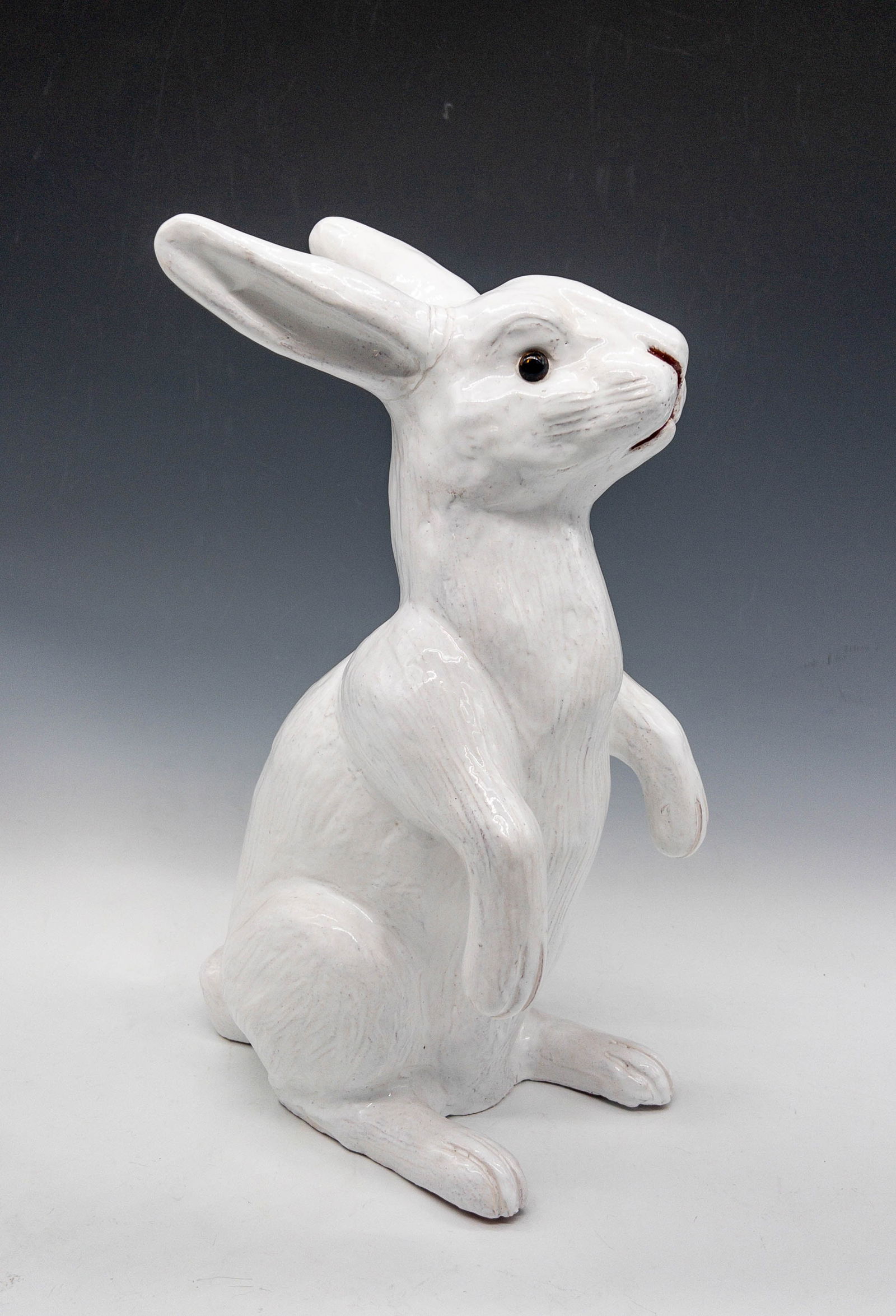 French Bavent Normandy Glazed Terracotta Garden Bunny Rabbit (1 of 6)