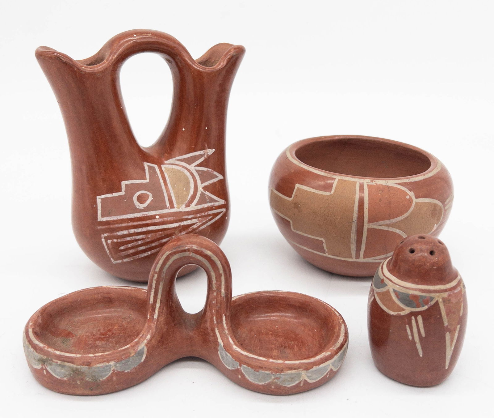 Native American San Juan Pueblo Polychrome Pottery (1 of 9)