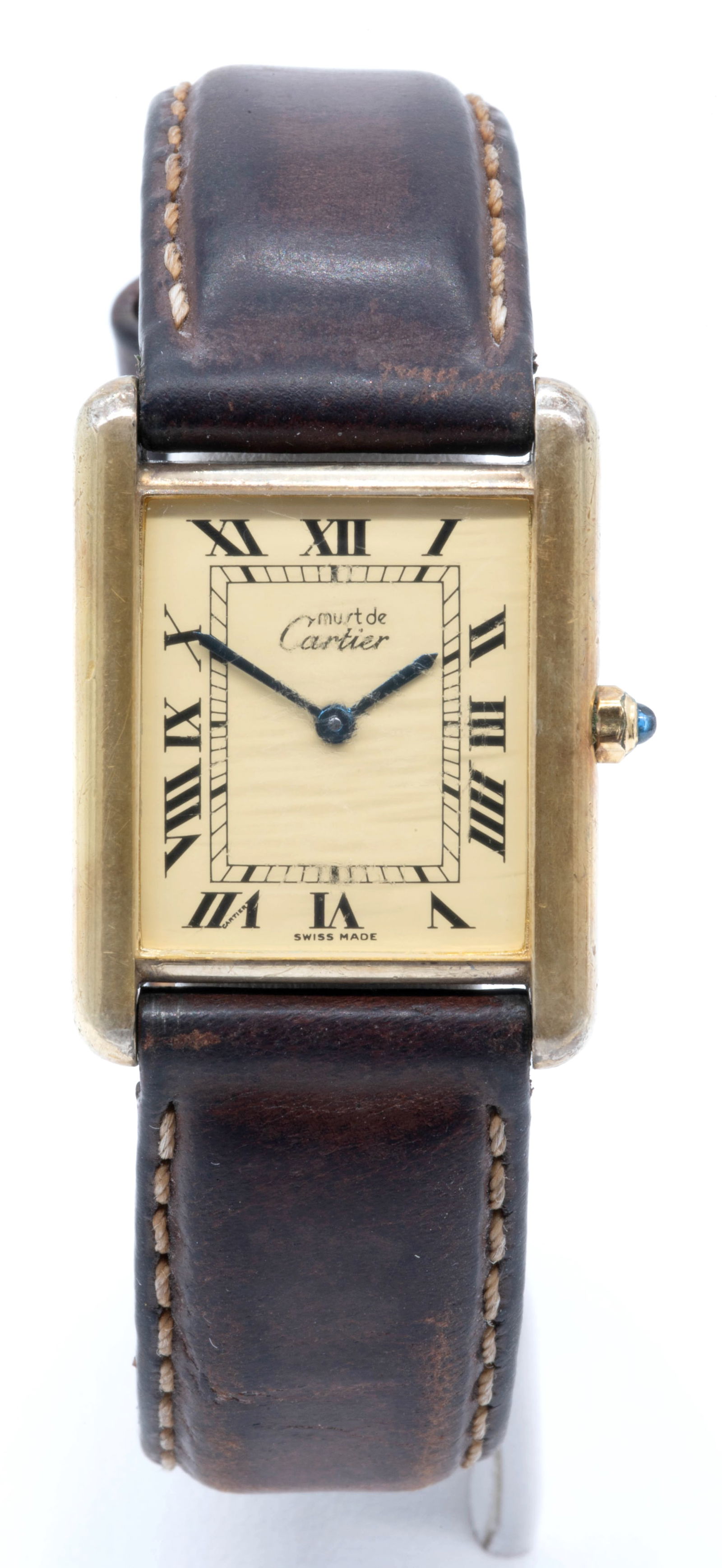 Must de Cartier Vermeil Tank Wrist Watch (1 of 3)