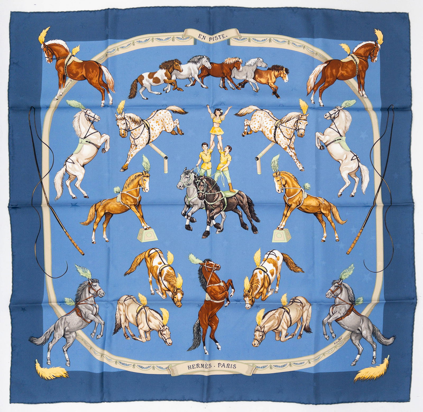 Hermes Scarf "En Piste" Silk, 90 (1 of 7)