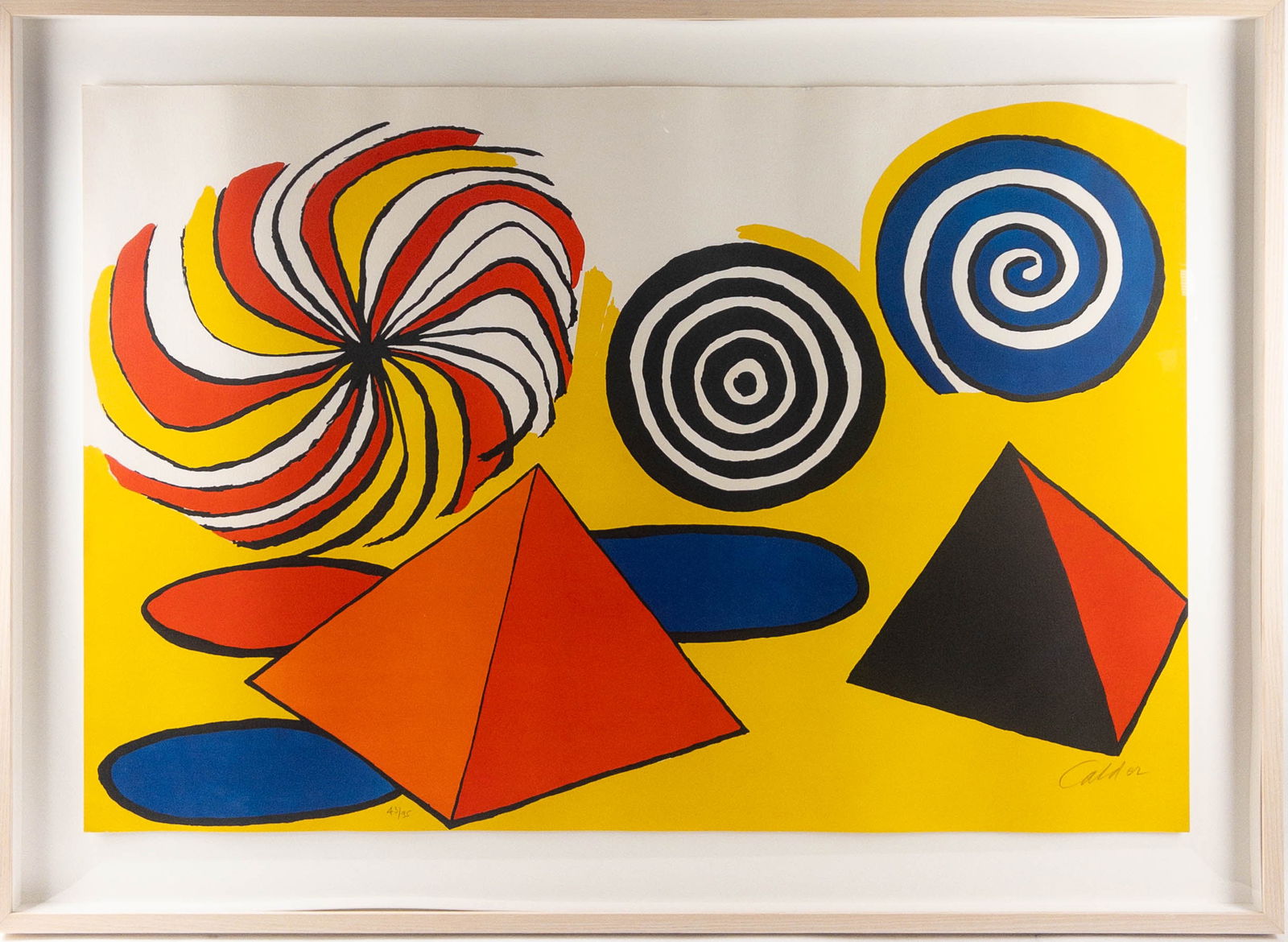 Alexander Calder "Pyramids and Spirals" Color Litho (1 of 4)