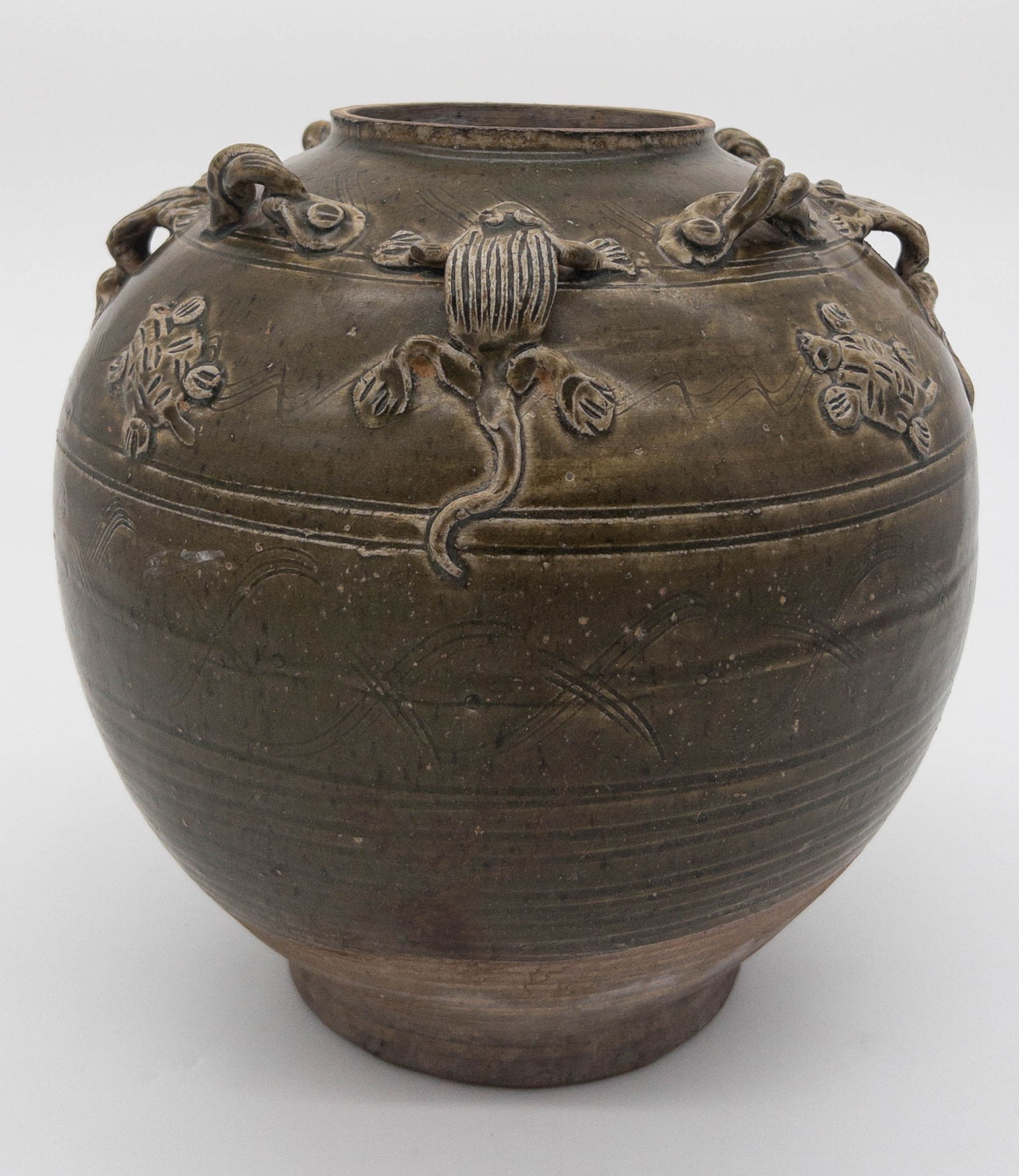 Antique Asian Glazed Ceramic Vessel (1 of 6)