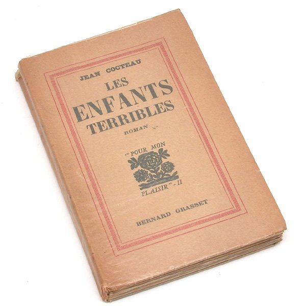 Jean Cocteau, Les Enfants Terribles,1929, first edi: BOOK. Jean Cocteau, Les Enfants Terribles,1929, first edition, "exemplaire alfa 1932", dedicated and signed by the author on the title page along with a drawing of a child, published by Editions Berna