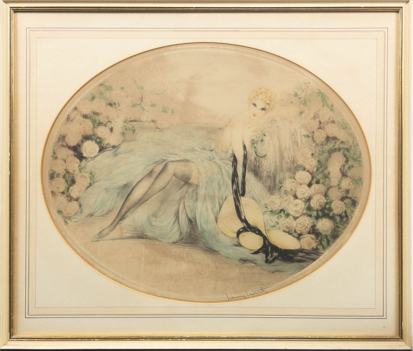 Louis Icart "La Belle Rose" Signed Etching (1 of 6)