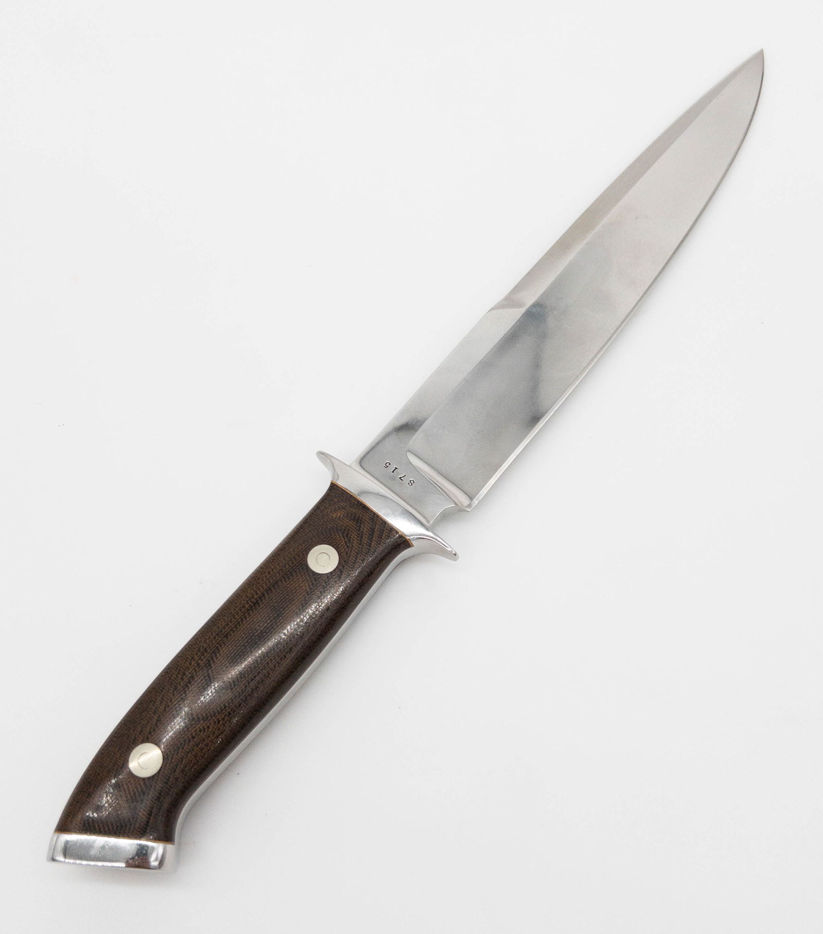 JF Steel Bowie Style Knife w/ Micarta Handle (1 of 7)